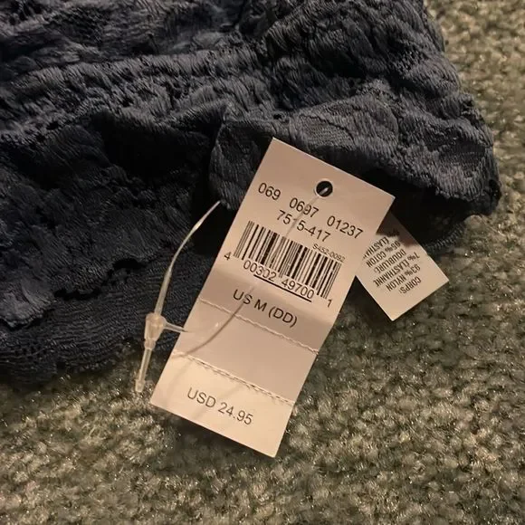 Aerie Blue Lace Halter neck strap Lace Bralette sz M NWT - Picture 5 of 6